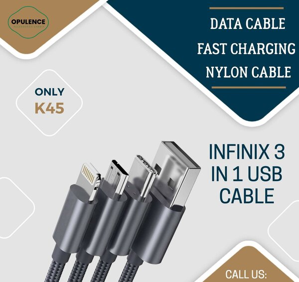 Infinix 3 in 1 USB Cable