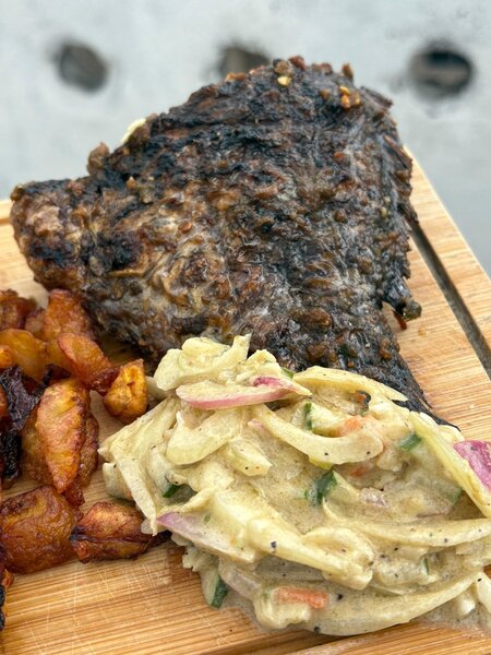 Plat  de poisson braisé