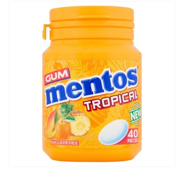 Mentos Tropical Gum sans sucre