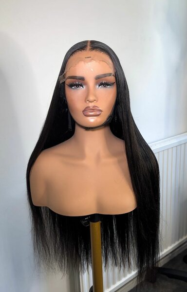 26" 5x5 Closure Silky Straight
