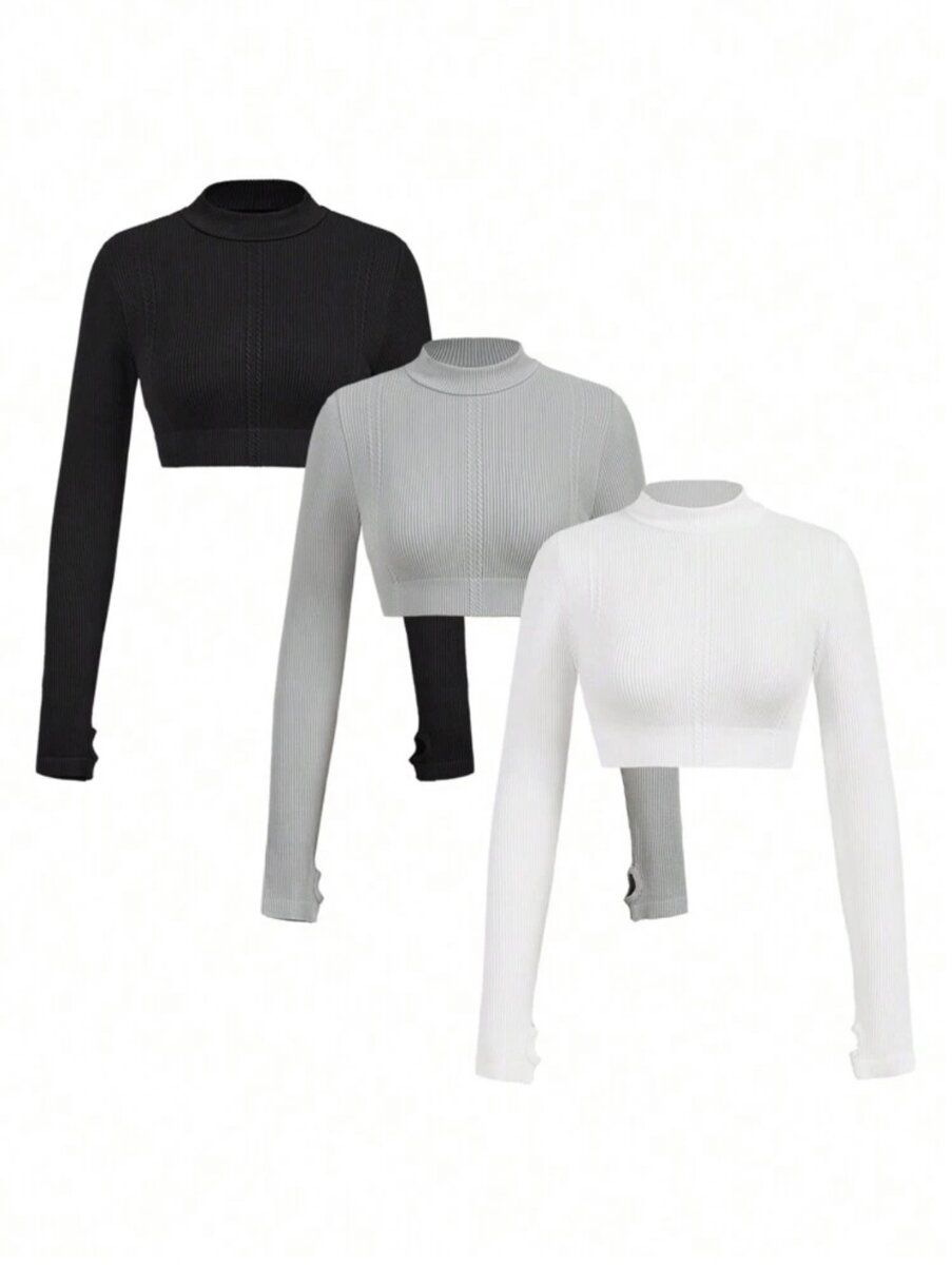 Lot de 3 Crop Tops Femme
