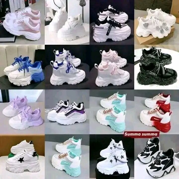 Sneakers tendance multicolores