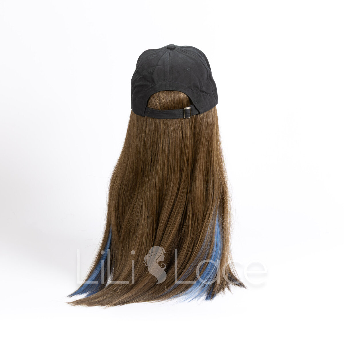 Casquette avec perruque longue