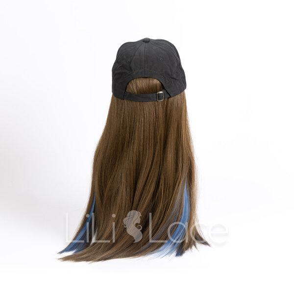 Casquette avec perruque longue