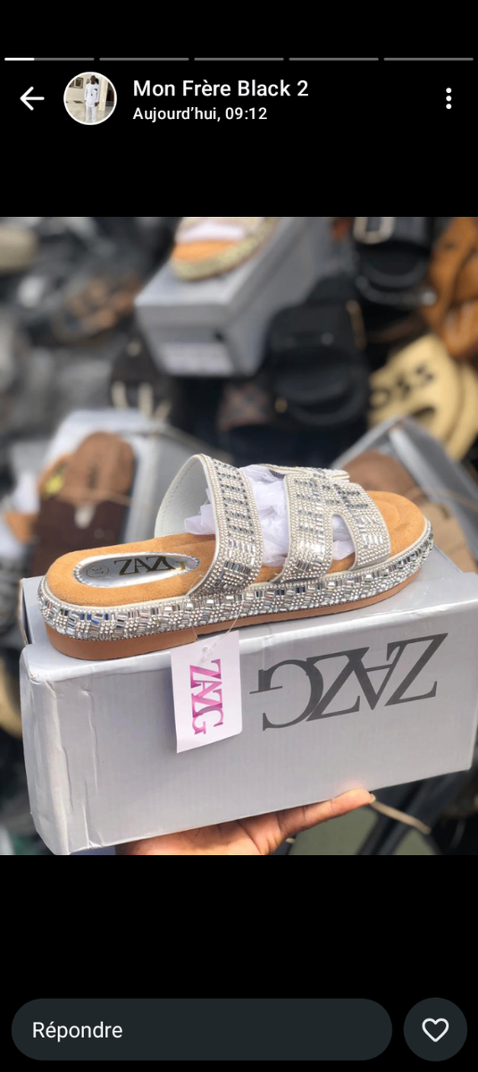 Sandales strass élégantes