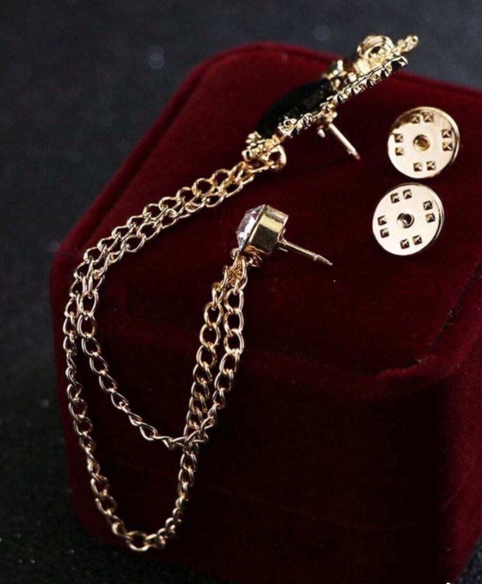 Broche à chaîne élégante