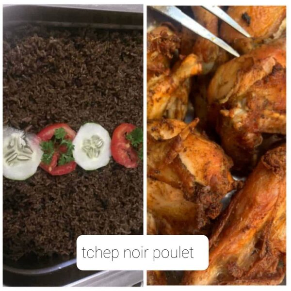 Tchep Noir au Poulet Savoureux