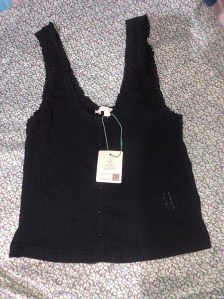 Débardeur en maille noir