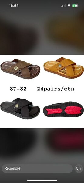 Sandales confortables en cuir