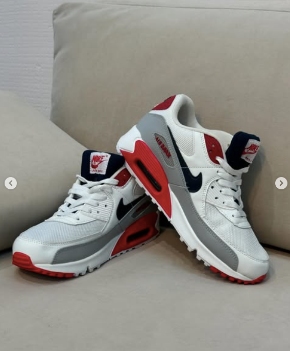 Кроссовки Nike Air Max 90 белый/красный