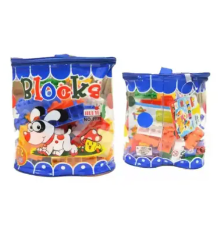 Blocks toy for kids 72 pcs in different colors