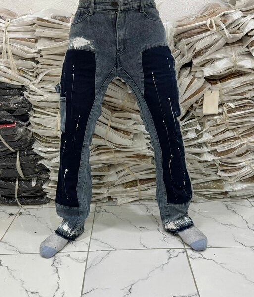 Jean artistique style militaire