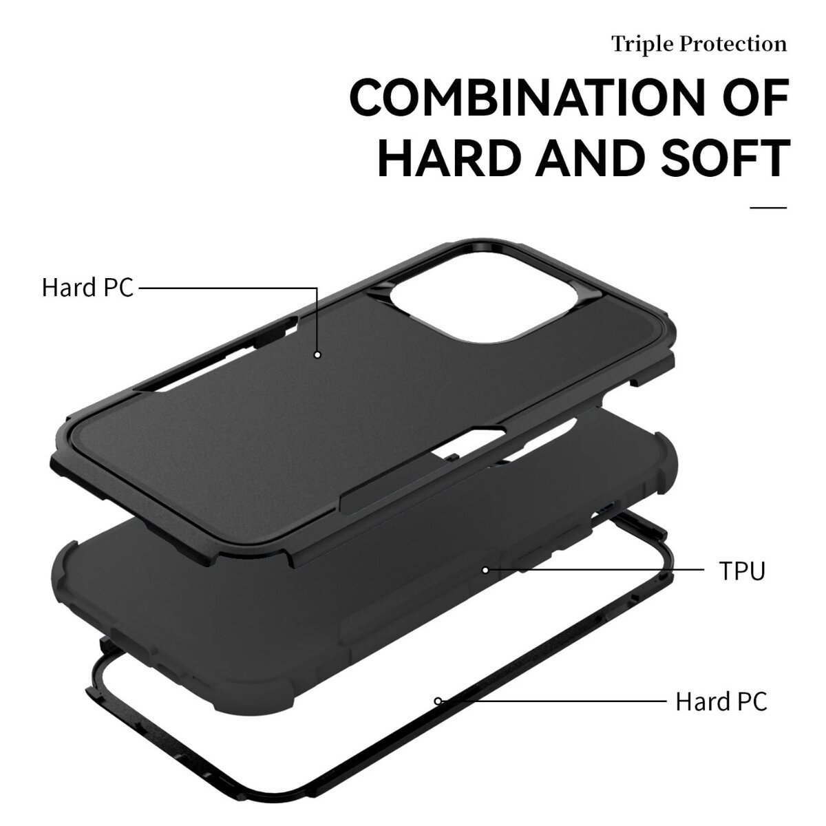 Heavy Duty Armor Shockproof Case For iPhone 11 12 13 14 Pro