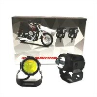 AKE 2-PCS Mini Driving Motorcycle Led Light 20w Dual Tone 4-Wires Fog Led For motorcycle, Car, Jeep