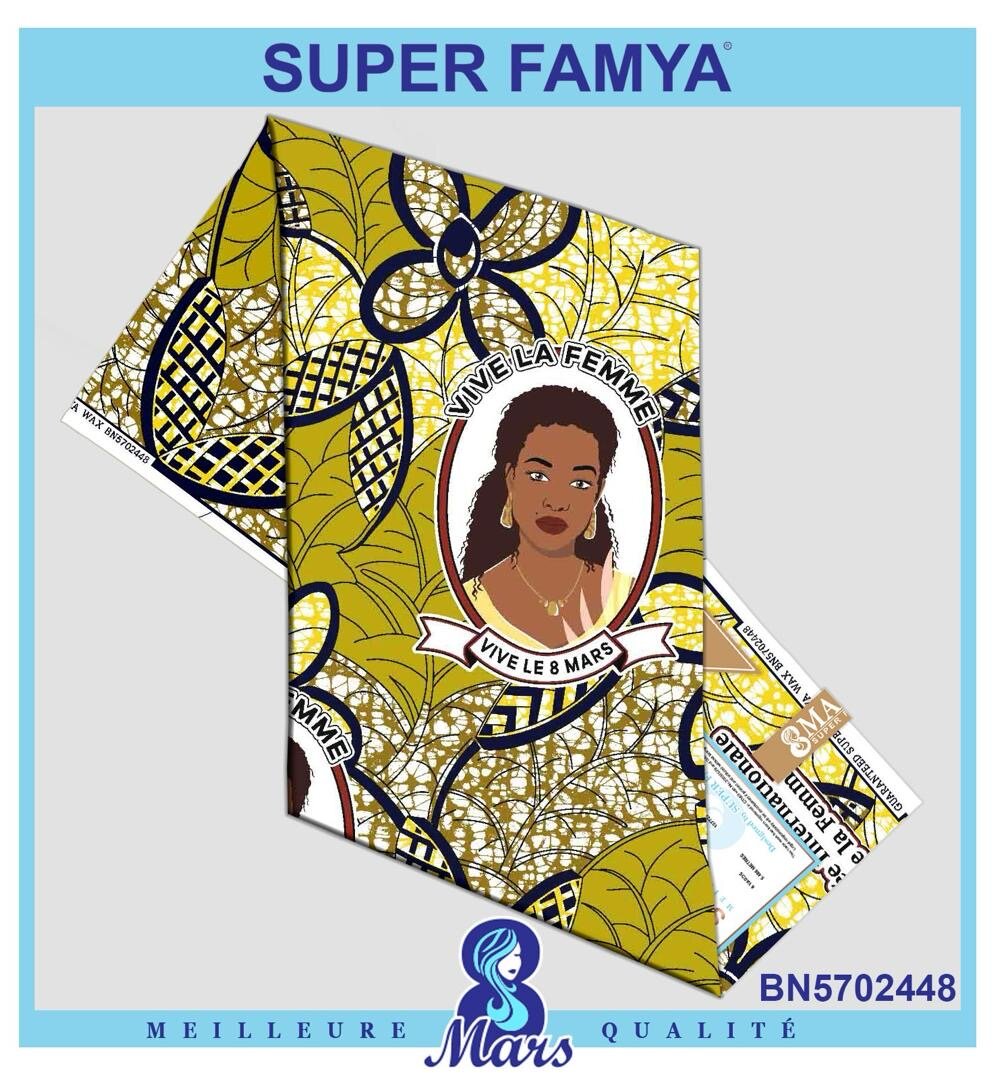 Tissu Wax Africain Coloré