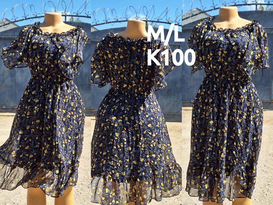 Beautiful and high-quality women's dress made of salaula silk