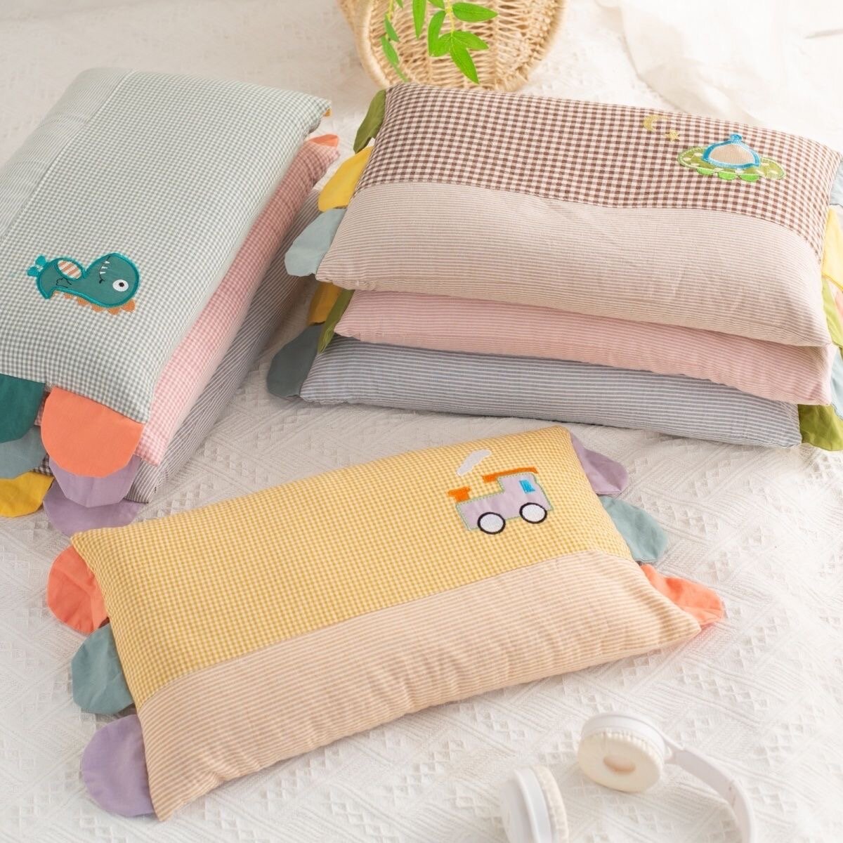 Oreiller bébé doux dinosaure