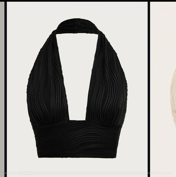 Top court noir élégant