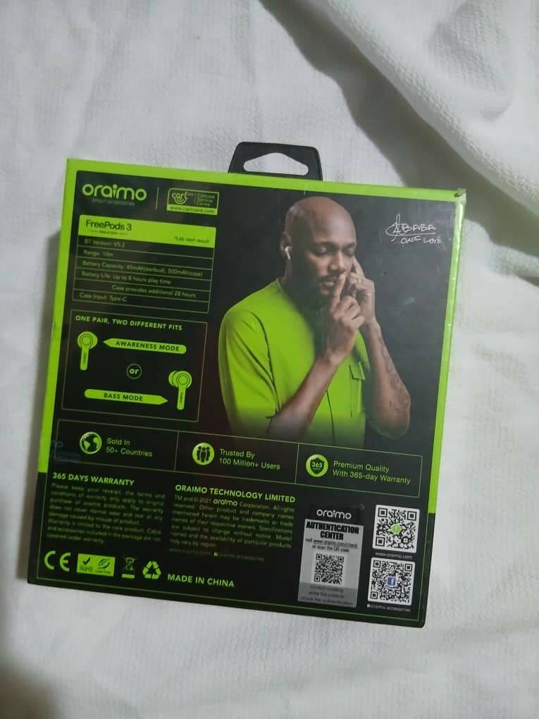 ÉCOUTEUR  ORAIMO Freepods 3