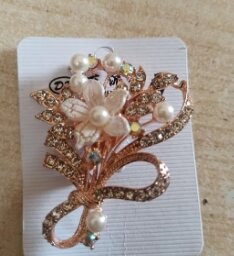 LADIES AND GIRLS HIJAAB AND SCARF PIN LATEST DESIGN STONE FLOWER AND BALL