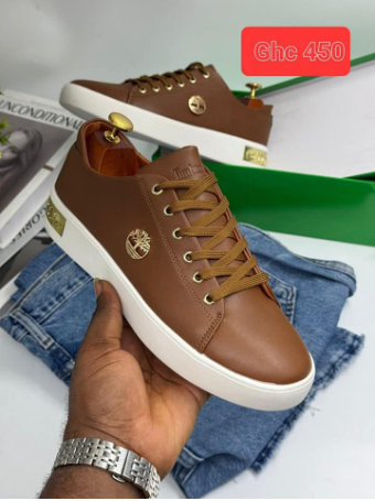 brown sneakers