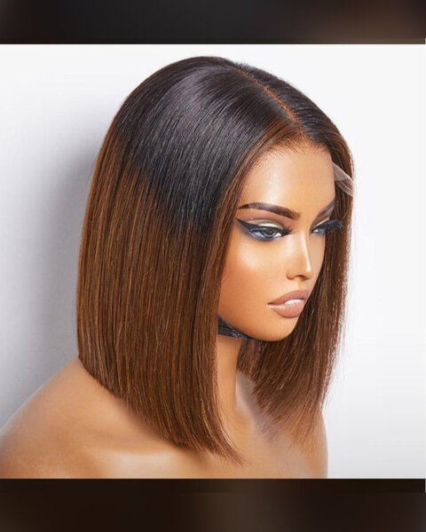 Perruque lace front droite élégante