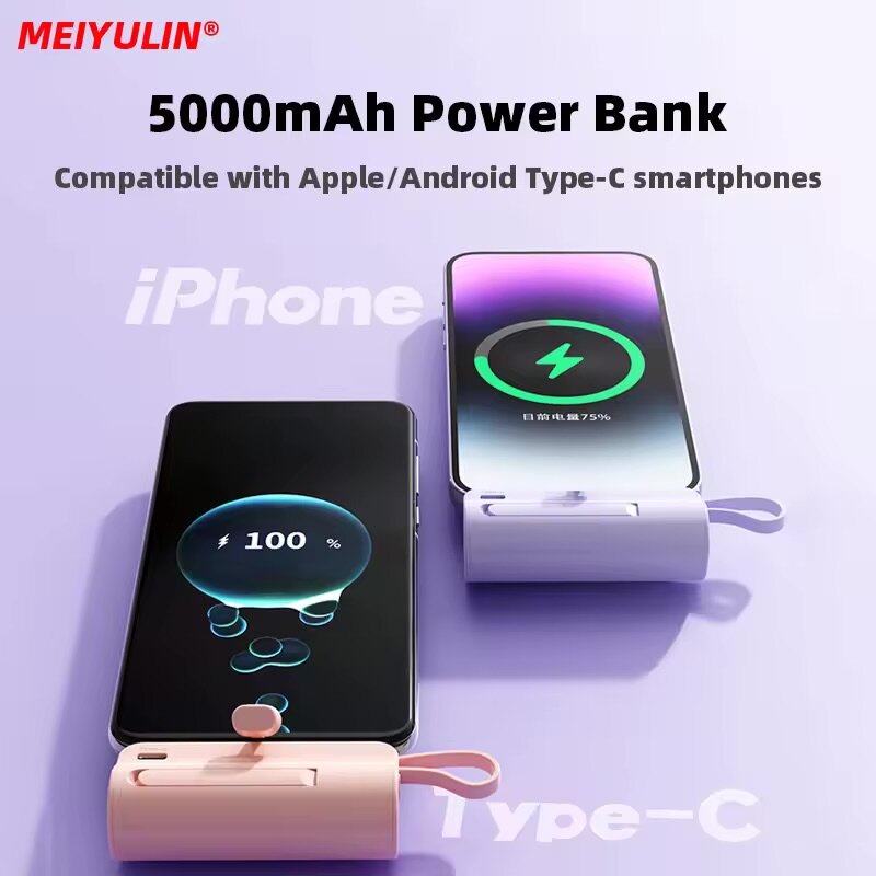 Batterie externe 5000mAh 2-en-1