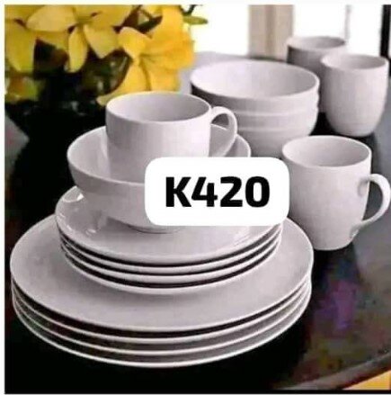 Set of cups and plates