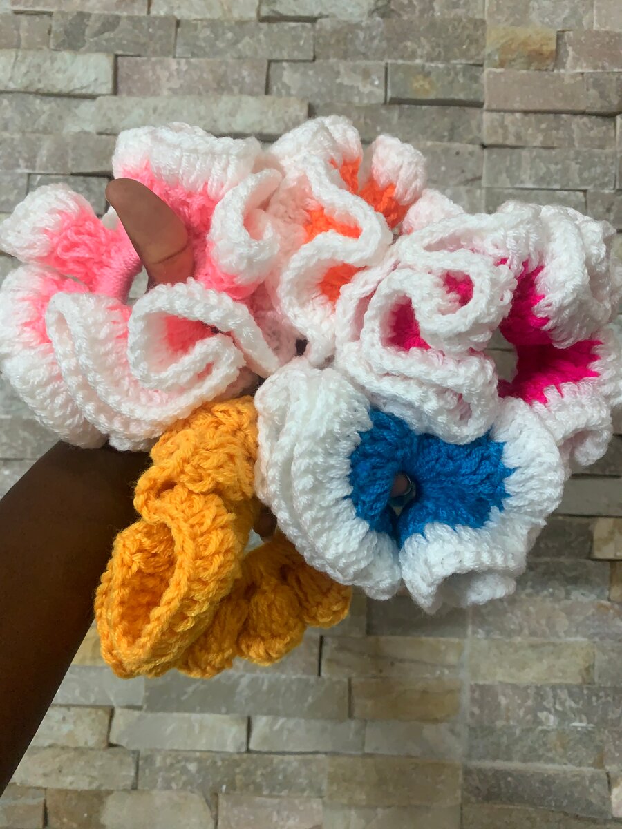 Chouchous en Crochet Colorés