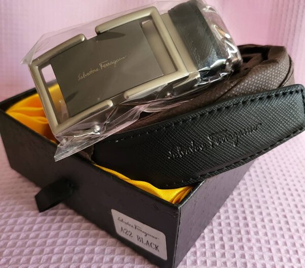 Ceinture Homme en Cuir Noir