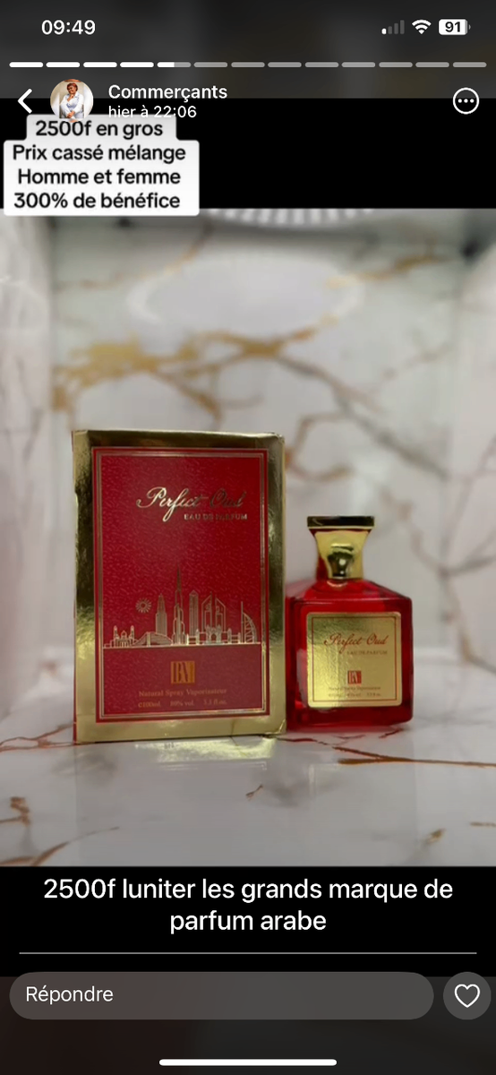 Parfums arabes unisexes