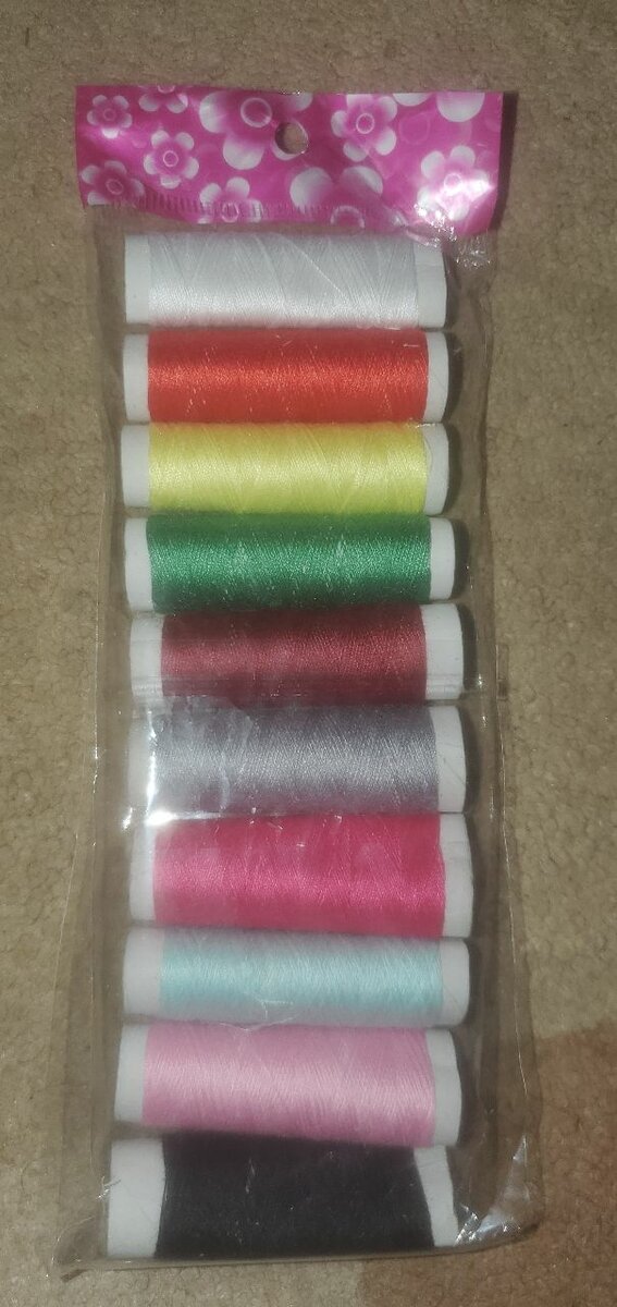 10 PCS  fils à coudre colorés