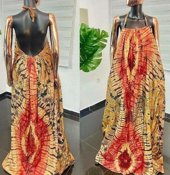 Robe longue bohème imprimée