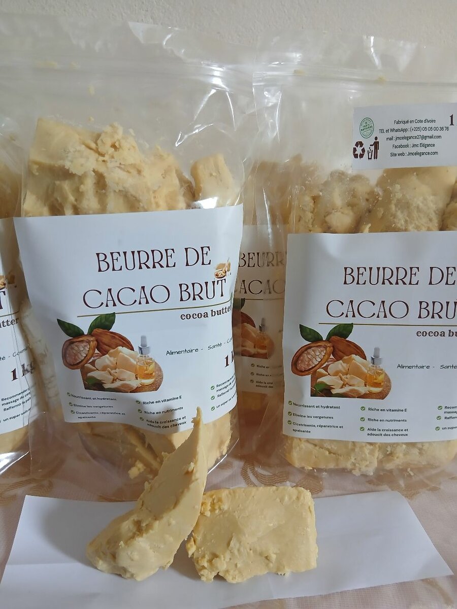 Beurre de Cacao Brut 1kg