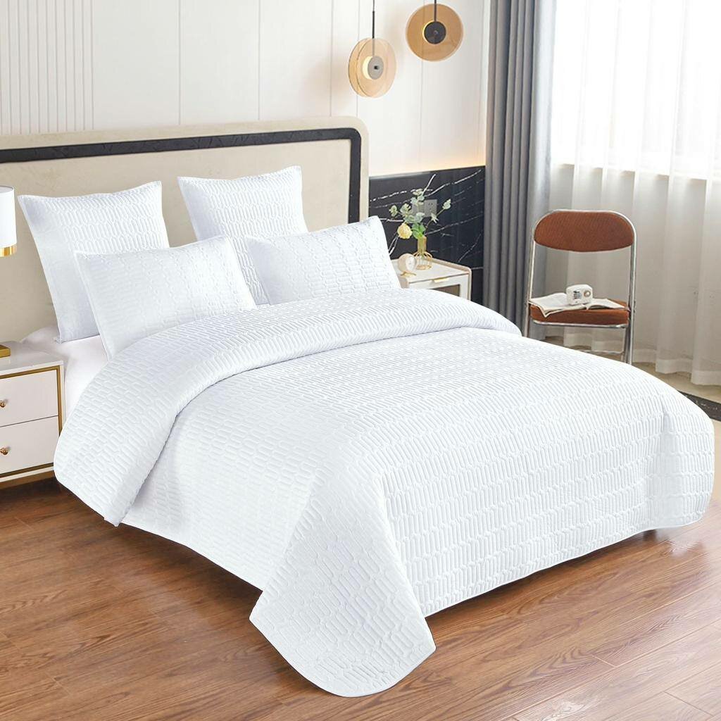 5 pieces bedspread queen size