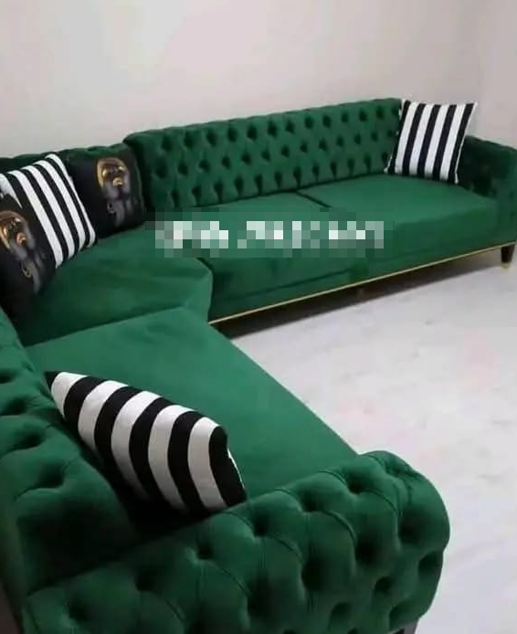 The green sofa
