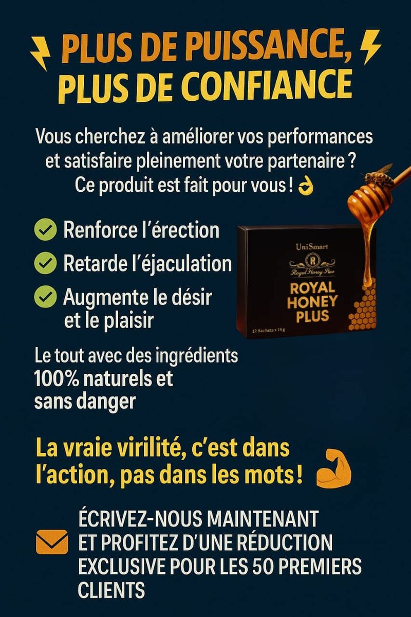 Miel Royal Plus pour Hommes