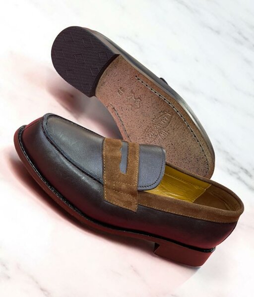 Mocassins en cuir élégant