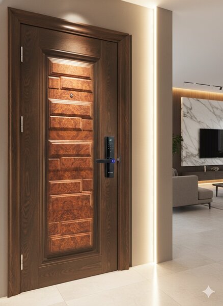 Porte d'entrée moderne sécurité