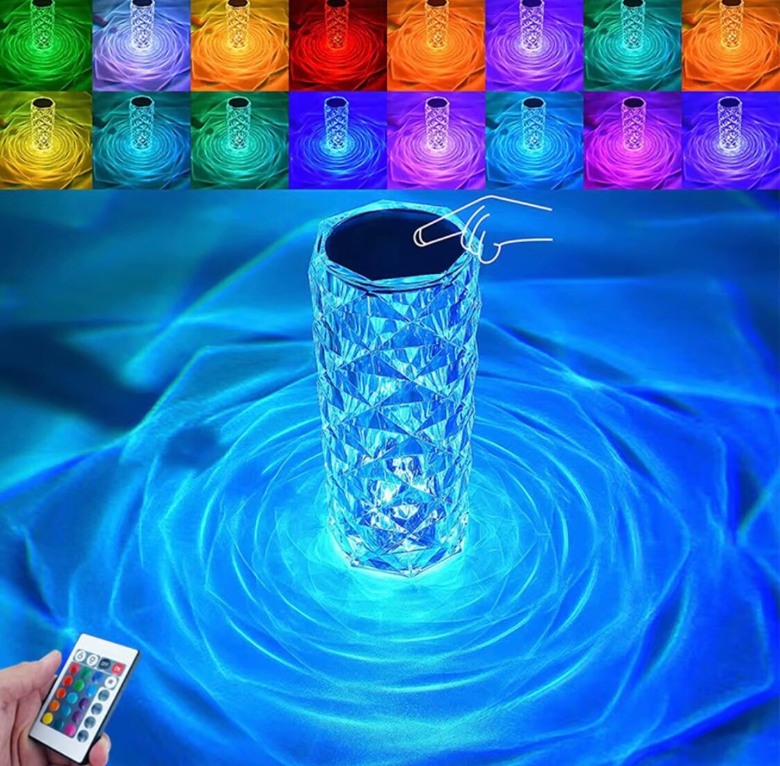 Lampe LED Cristal Graphique