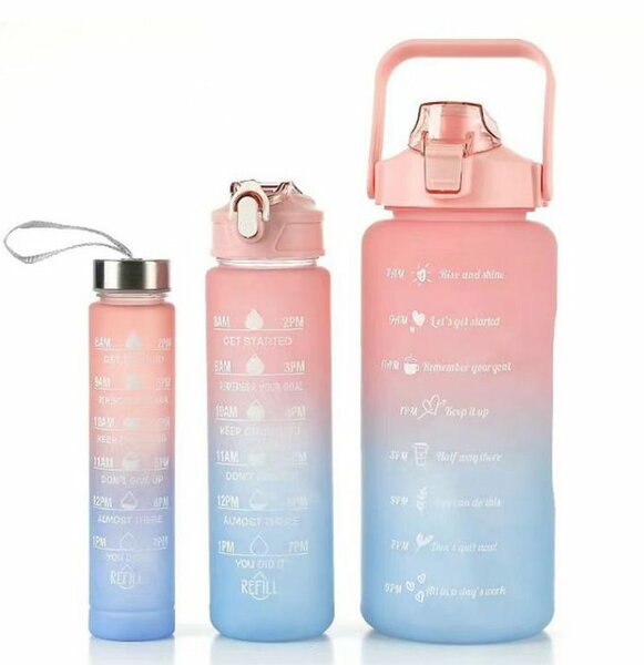 3 In 1 Color Water Bottle