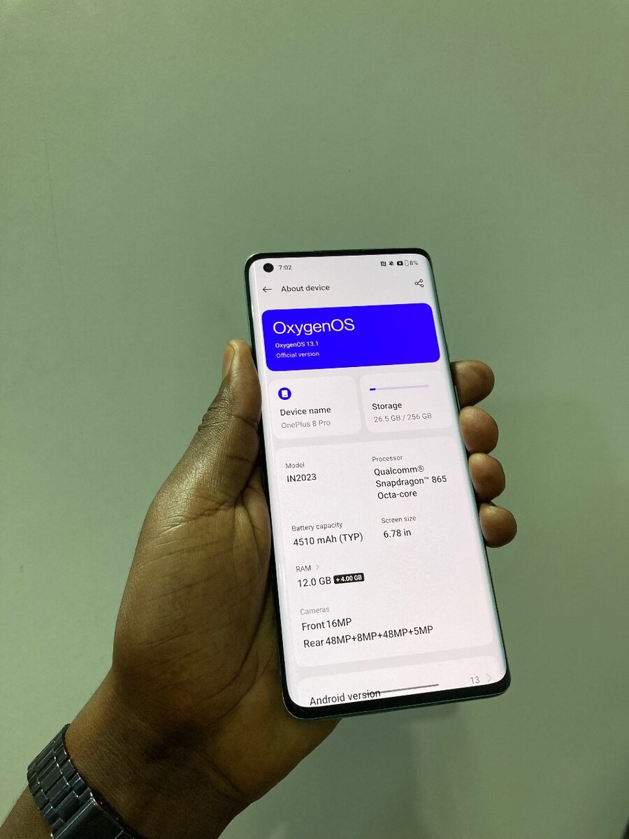One Plus 8Pro 256GB
