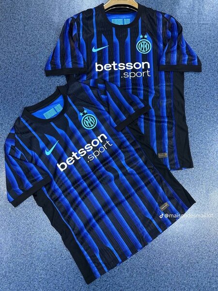 Maillot de football rayé homme