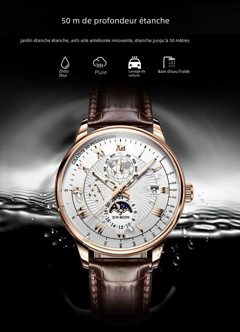 Montre étanche luxe 50m
