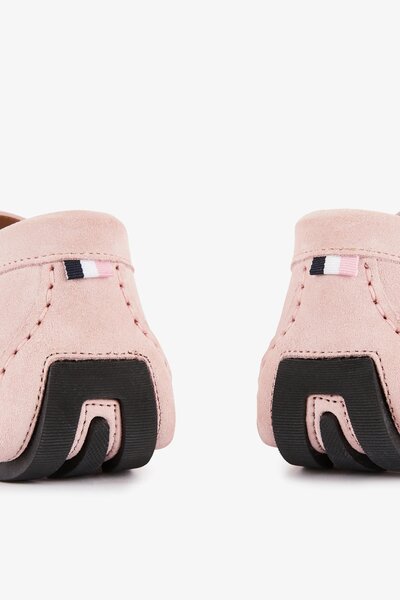 Mocassins en daim rose pour hommes