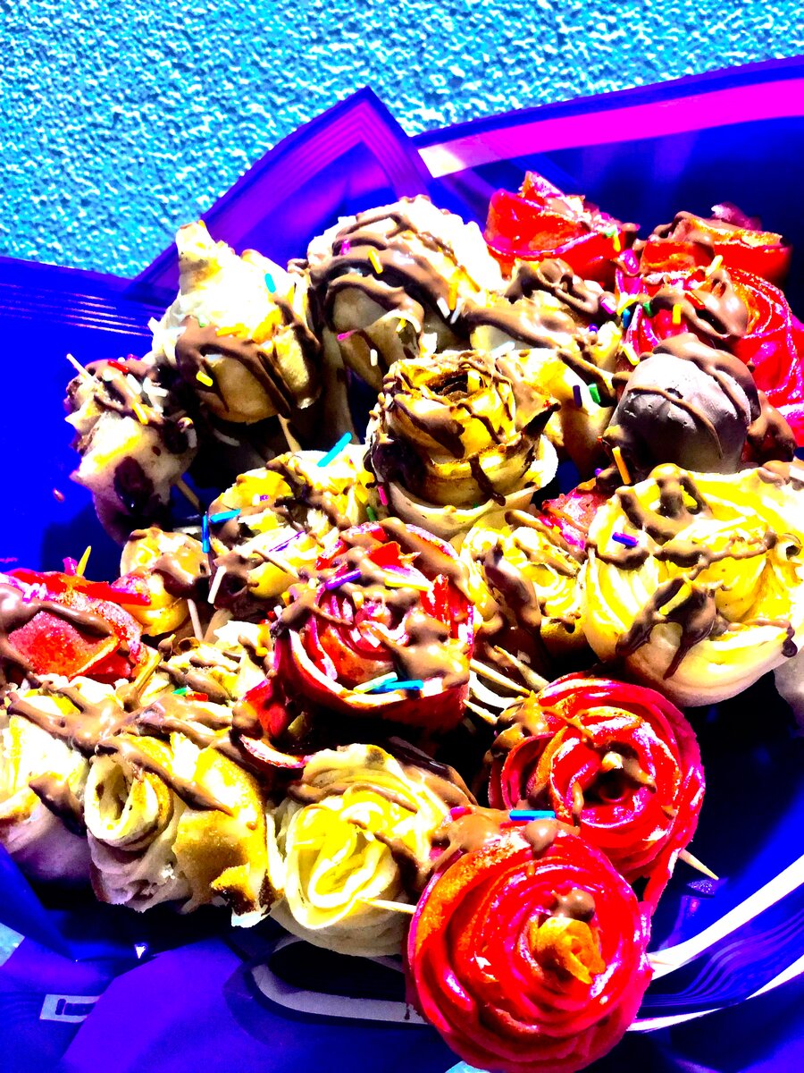 Bouquet de roses en chocolat