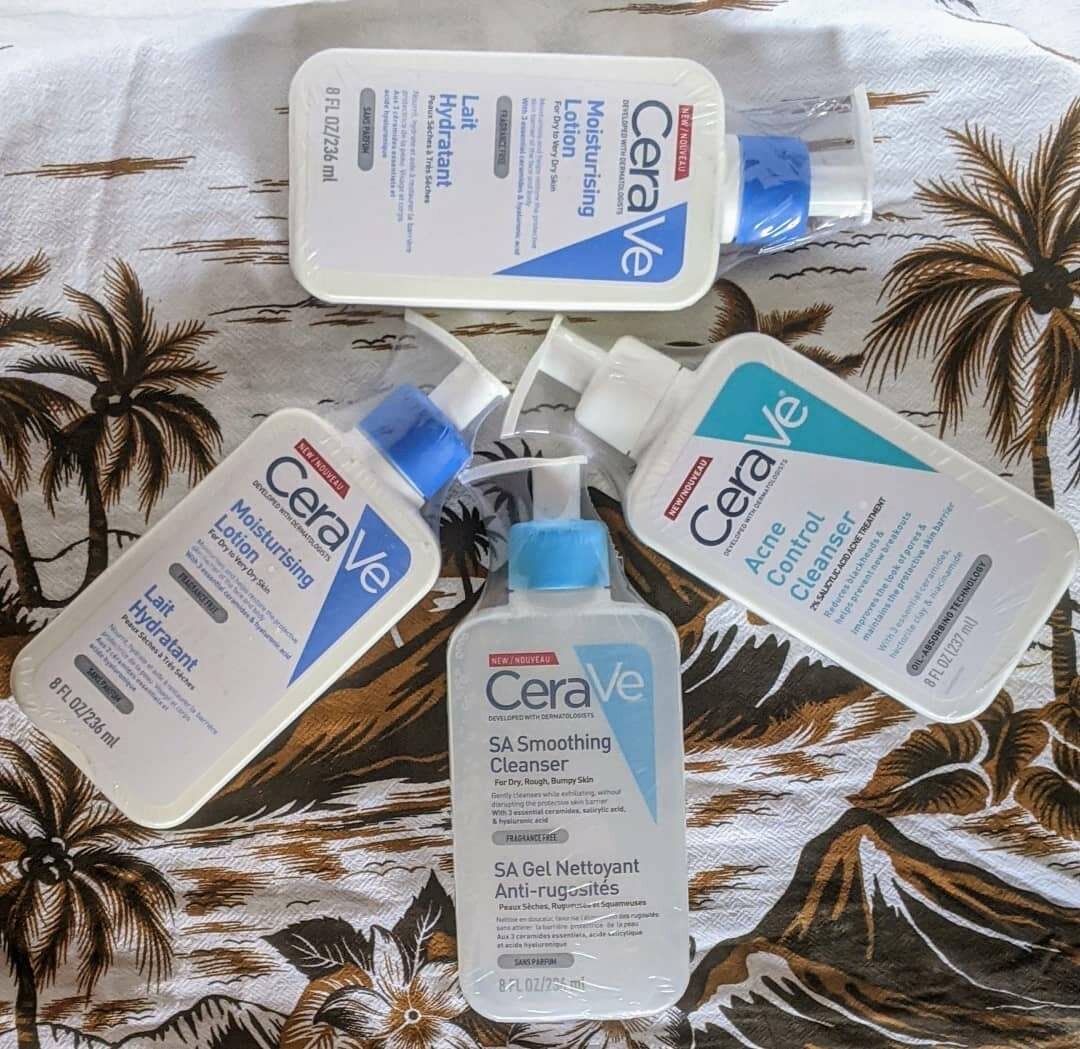 CeraVe cleansers and lotion