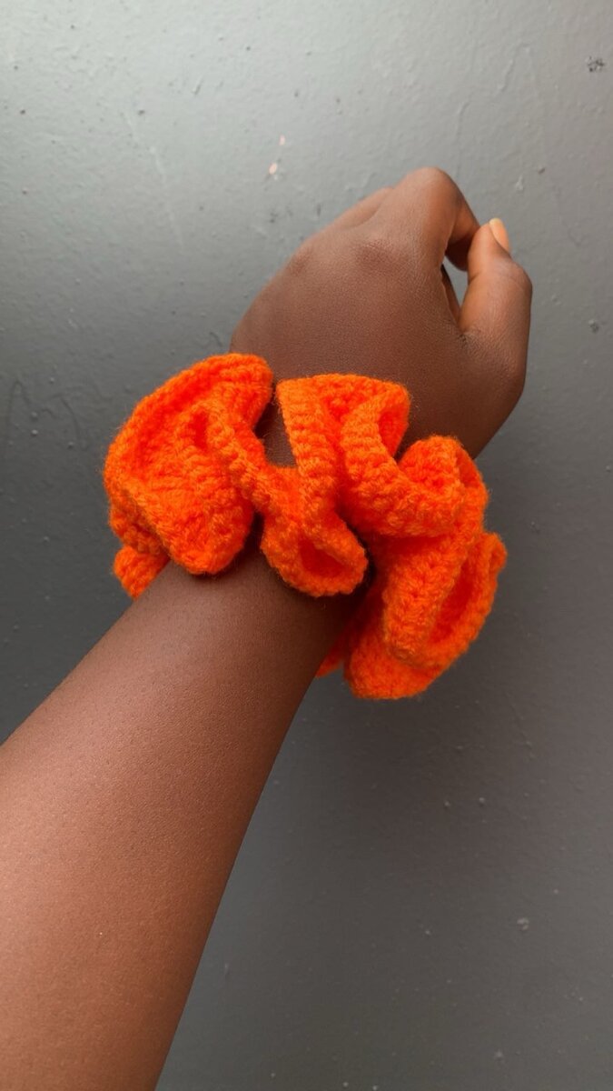 Chouchous crochet colorés