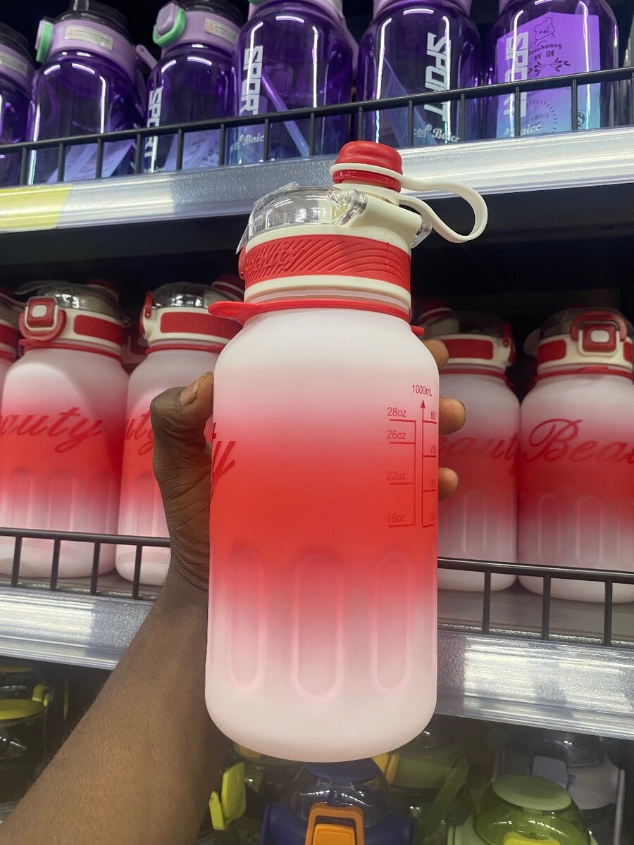 Gourde Sport Rouge 1L Pratique