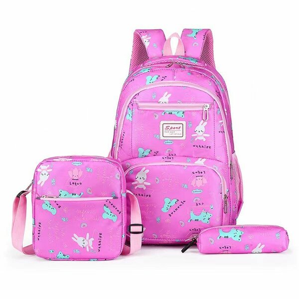 Ensemble Sacs Scolaires Filles Lapins